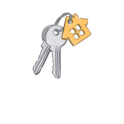 House keys graphic - property buying